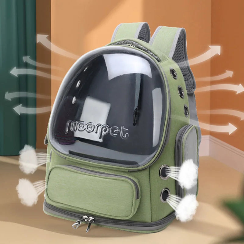 Pawstrip Transparent Pet Travel Backpack