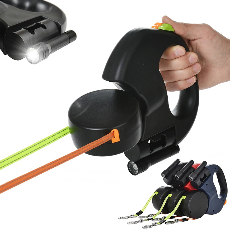 PawGlow Tangle Free Dual Dog lead