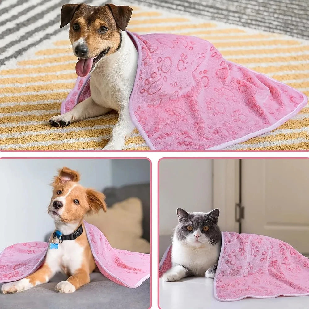 Snuggle Paws Fuzzy Comfort Dog Blanket