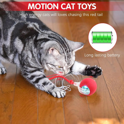 Purrfect Chase Smart Rolling Cat Toy with Tail