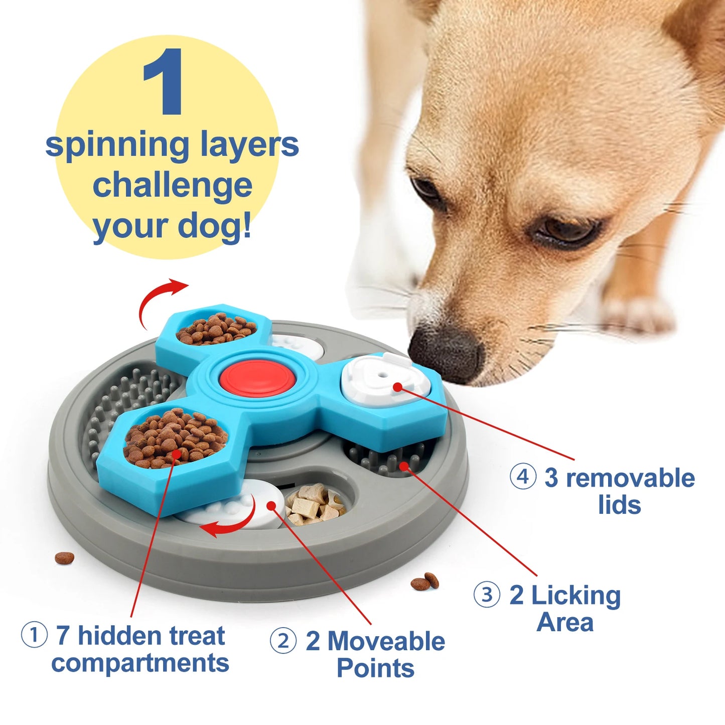 Mindful Munch Dog Puzzle Bowl