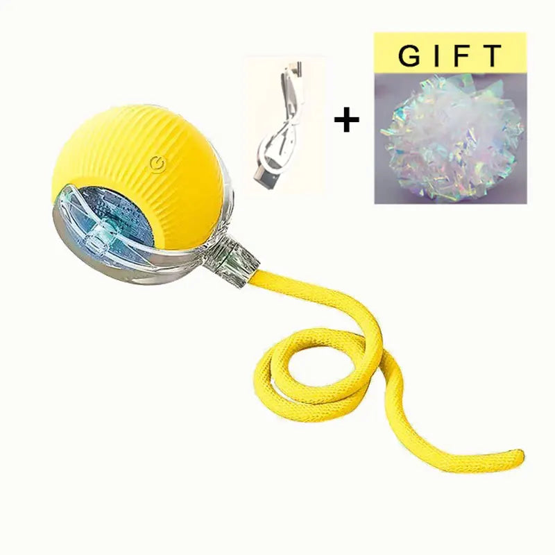 Purrfect Chase Smart Rolling Cat Toy with Tail