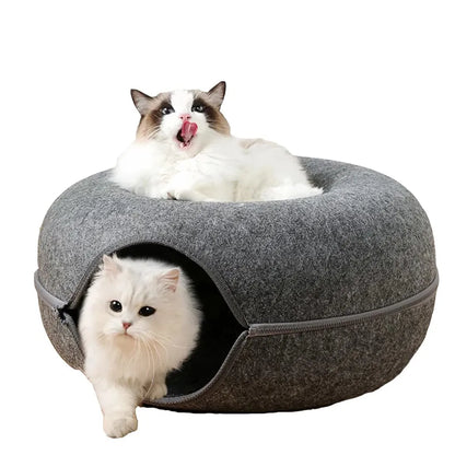 CozyPaw Donut Tunnel Bed