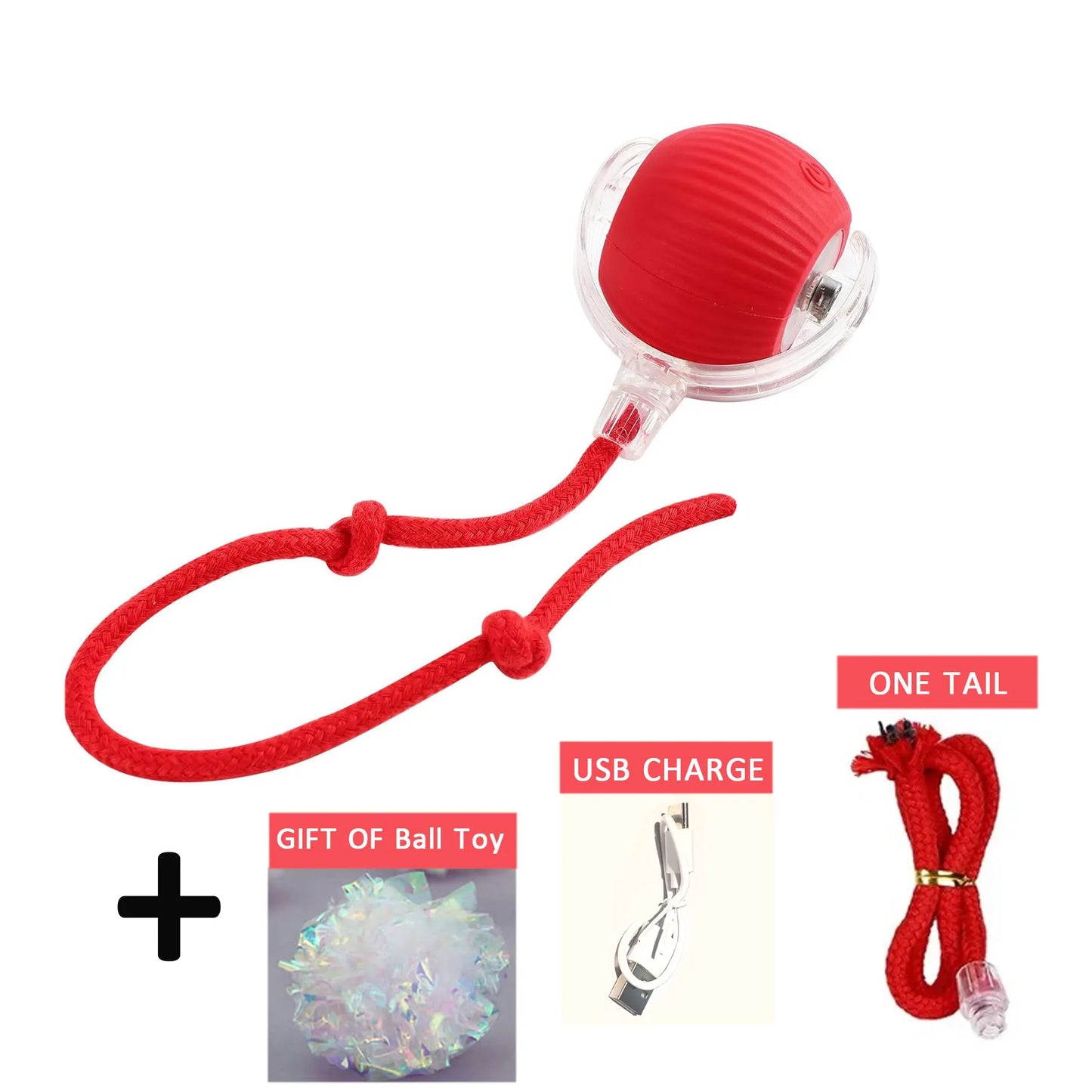 Purrfect Chase Smart Rolling Cat Toy with Tail